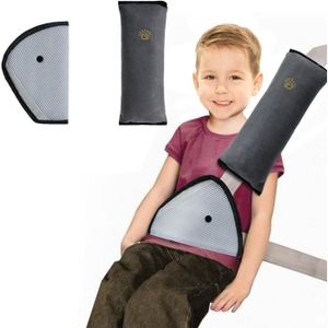 MHwan protege ceinture de securite enfant, 2 pièces de soutien pour la tête  et le cou enfant adulte protection ceinture de sécurité enfant, en coton