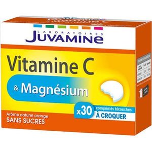 TONUS - VITALITÉ Juvamine Vitamine C et Magnésium 30 comprimés à croquer