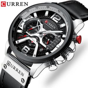 MONTRE CURREN Mode Quartz Montre Homme Marque De Luxe Militaire Étanche Sport Montre Homme Casual En Cuir Homme Horloge