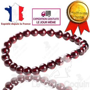 BRACELET - GOURMETTE LCC® Bracelet perles grenat femme bijoux femme ann