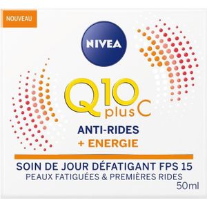 HYDRATANT VISAGE NIVEA Soin de jour Crème d'énergie Q10Plus anti-rides - 50 ml
