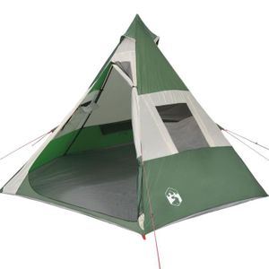 TENTE DE CAMPING KIT Tente de camping tipi 7 personnes vert impermé