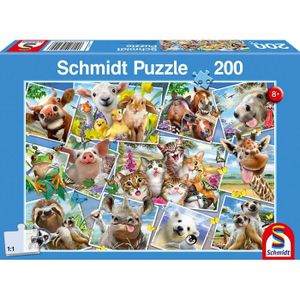 PUZZLE Puzzle Animaux Selfies - Schmidt Spiele - 200 pièc