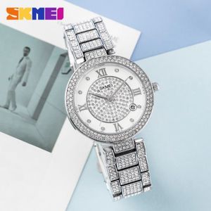 MONTRE SKMEI Quartz Montre Femme Luxe Gypsophile Diamant Montre Étanche Femme Horloge Fille