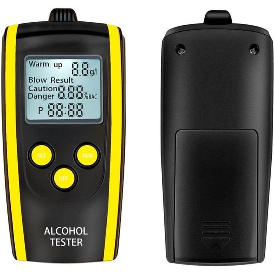 Testeur d'alcool - Testeur d'haleine d'alcool à Affichage numérique  Professionnel, détecteur d'alcootest, Porte-clés de Test d[746] - Cdiscount  Auto