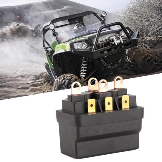 Relais Contacteur Magnétique 24V 250A Pour Treuil - Compatible Treuils Jusqu'à 4082 Kg, étanche, Télécommande Incluse - 10