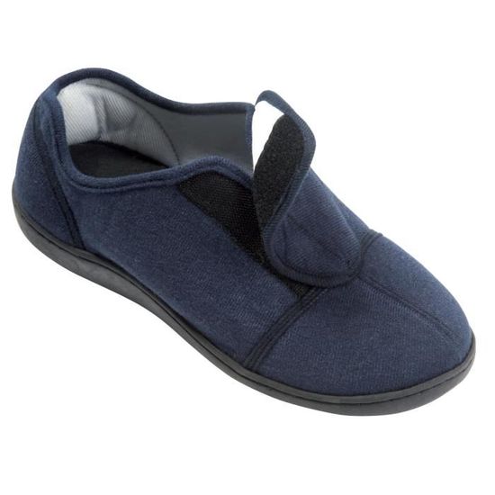 Chaussons à Mémoire De Forme T. 40/41 Bleu Cdiscount