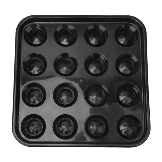 Cadre en triangle pour balles de billard 15x2" en plastique noir