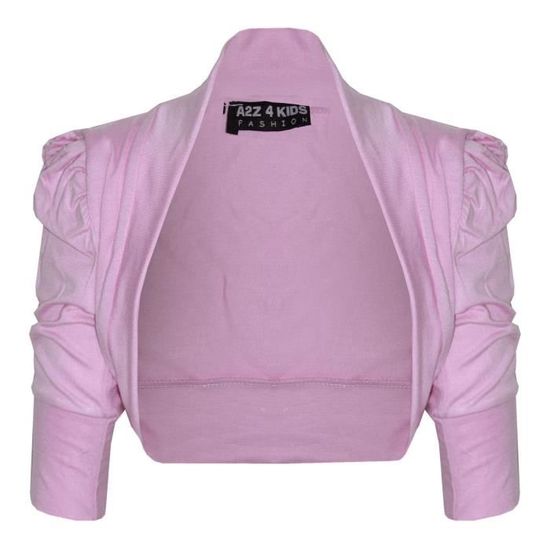 Boléro Manches Longues Pailleté Fille - Cardigan Boutonné Étincelant, Doux Et Stretch Pour Tenues Festives