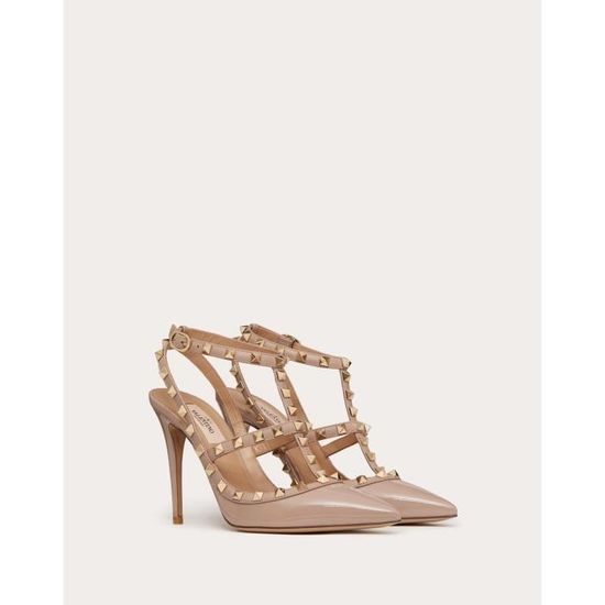 Escarpins Valentino Rockstud Cage 100 - Fuchsia/poudre - Taille 38 (US 7.5) - Neufs Avec Boîte