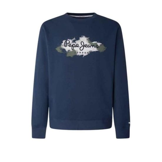 Pepe Jeans Blue Cotton Men's Sweatshirt
