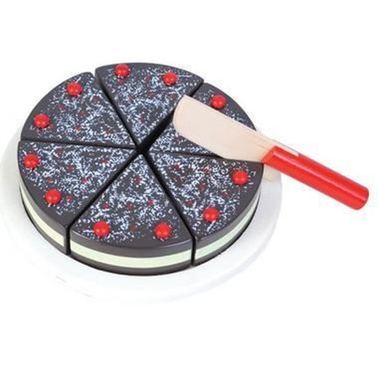 Jouet En Bois Gateau 6 Parts A Decouper Jeu De Cdiscount Jeux Jouets