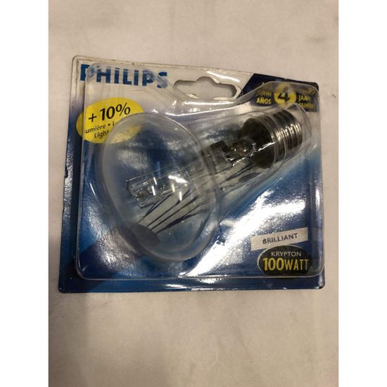 Lot De 10 Ampoules 100W MATT E27 Krypton - Neuf, Blanc Chaud, Forme Champignon, Variateur Compatible