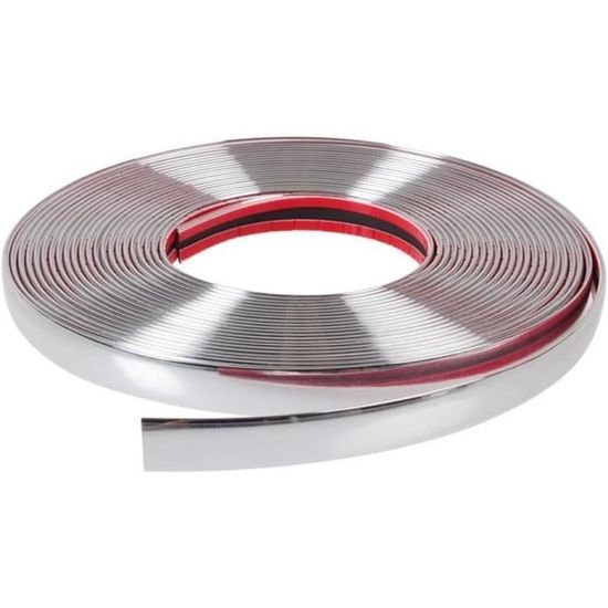 AERZETIX: 6mm 4.5m Bande Baguette Adhésive Couleur Noir Pour