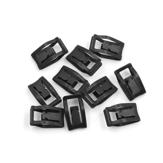 50 Clips De Fixation Métal Pour Voiture - Rivets Noirs Pour Tableau De Bord, Portes Et Câbles - 7