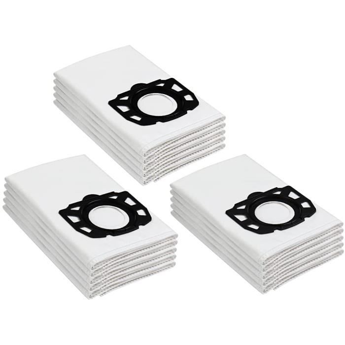 20 Sacs D'aspirateur Pour Kärcher Série MV5 / MV5 Premium - Sacs Synthétiques, Marque Microsafe