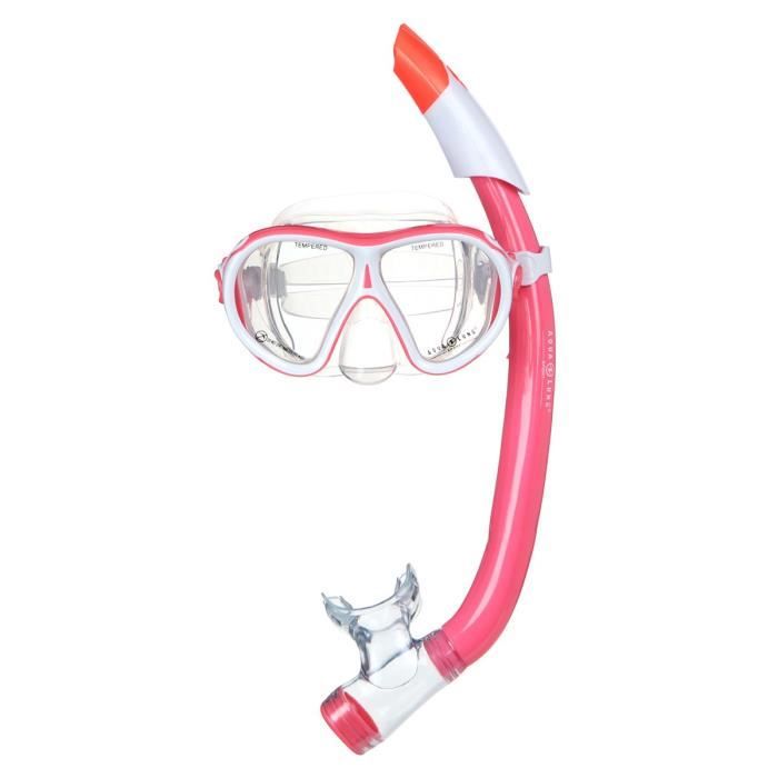 AQUALUNG Masque Combo Ivy - Enfant fille - Blanc