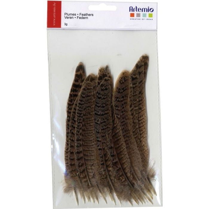 ARTEMIO Sachet De 24 Plumes Naturel