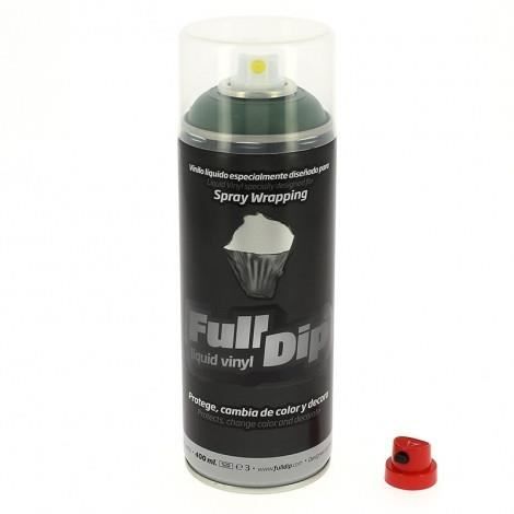 Peinture élastomère en spray Full dip 400ml - Finition vert militaire mate