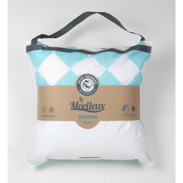 PETIT MEUNIER Oreiller LE MOELLEUX SYNTHETIQUE 60x60 cm blanc