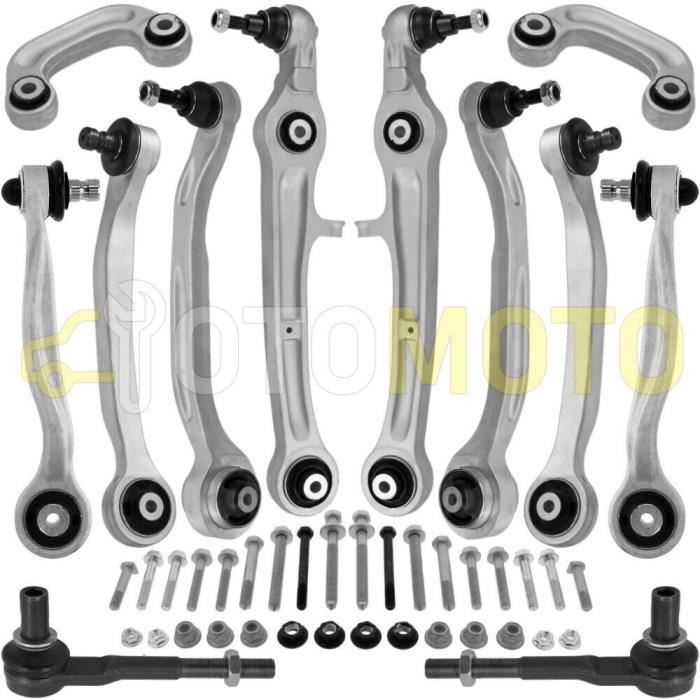 Kit bras de suspension avant compatible AUDI A6 4F C6 04-11 composé de 11 pièces