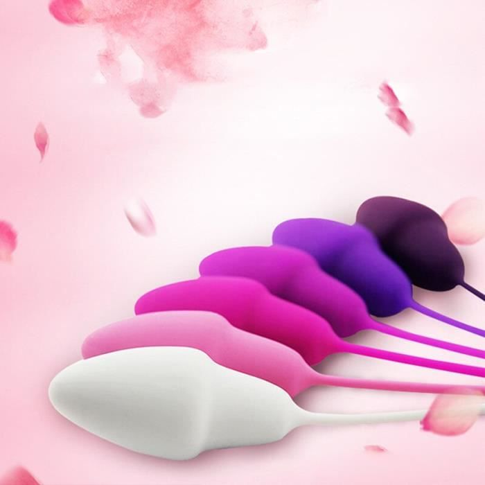 6 PCS - Set Ballons d'exercice en silicone Kegel pour femmes Muscle pelvien Serrer l'haltère Ben Wa Ball Vagina Rétr-EZSEXDA3597