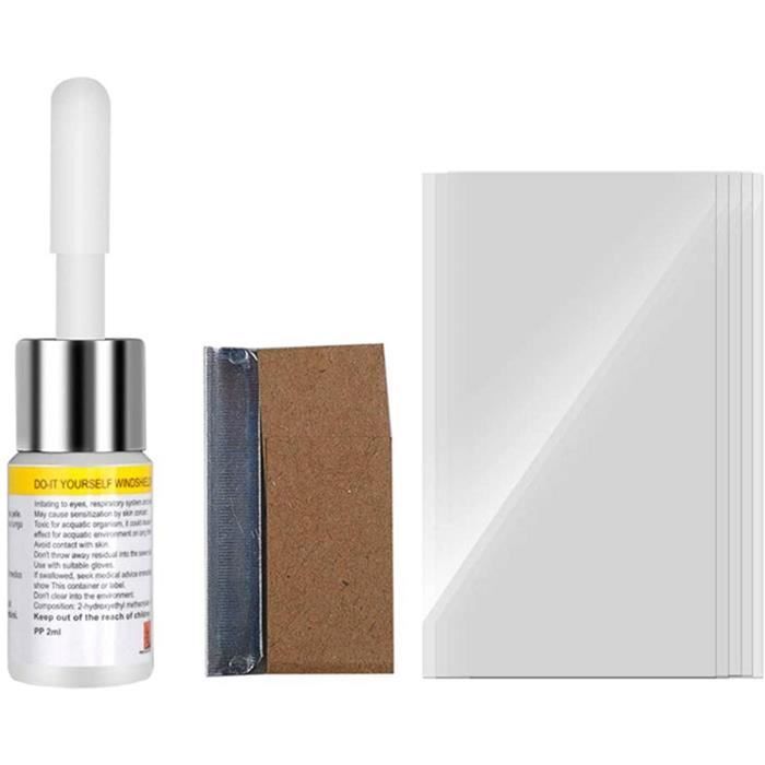Kit de réparation de fissures de pare-brise anti-égratignure pour réparer les fissures et les rayures du verre automobil