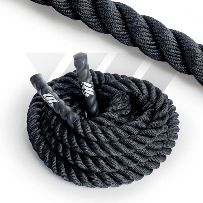 YM Corde d'entrainement Battle Rope Entraînement 9 m x 38 mm