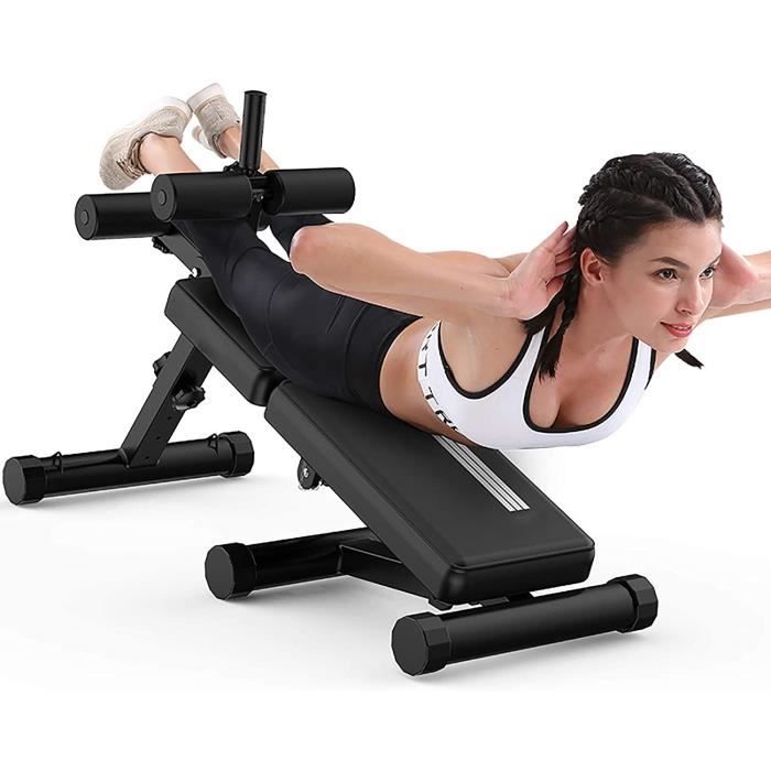 BANC DE MUSCULATION TAMIA Banc De Musculation Pliable Pliable Multifonctions Lit SitUps Extension Leg Curl pour Fitness Multifon195
