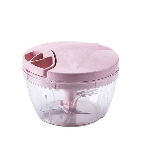 Presse fruit,Coupe légumes manuel multifonction, nouveau hachoir à spirale manuel pour viande, fruits et œufs - Type Pink S #A