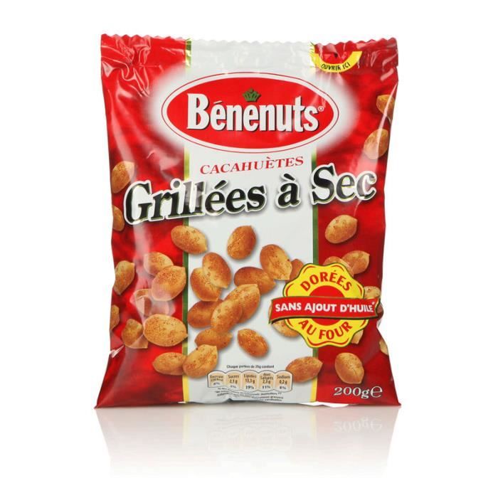 Cacahuètes grillées à sec