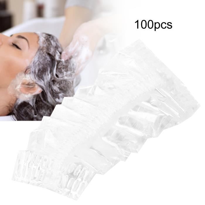 100Pcs Protège-oreille jetable pour teindre les cheveux Salon de douche Accessoires de coiffure-LEK