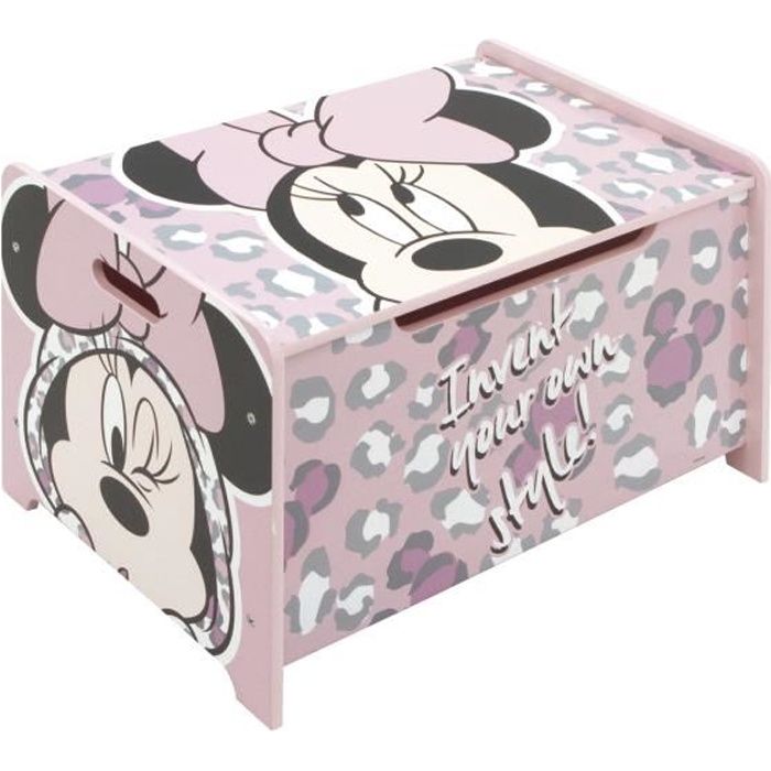 DISNEY MINNIE - Coffre de rangement en bois