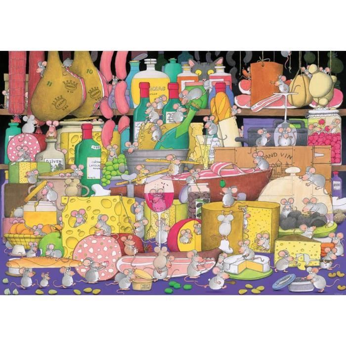 Puzzle 1000 pièces : Fête des souris Coloris Unique