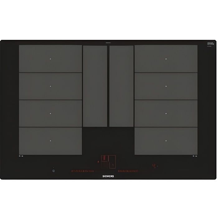Siemens EX801LYC1E, Intégré, Plaque avec zone à induction, Verre-céramique, Noir, 3700 W, 19 cm