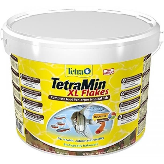 TETRA NOURRITURE TETRAMIN XL FLOCONS POUR AQUARIOPHILIE 10 L