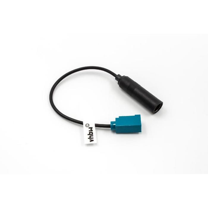 vhbw Adaptateur d'antenne Fakra femelle sur Din femelle 150Ohm pour Audi, Citroen, Fiat, Mercedes, Peugeot, Seat, Skoda, VW
