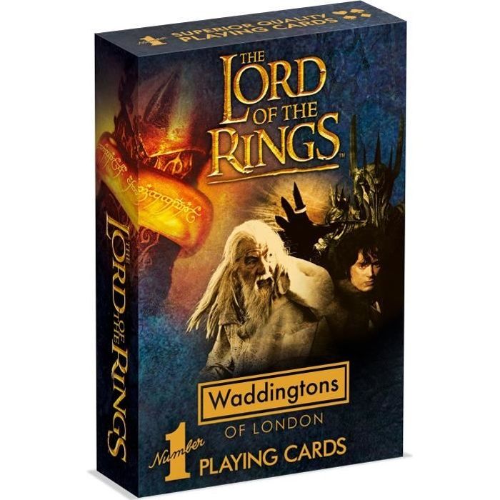 LE SEIGNEUR DES ANNEAUX Jeu de 54 cartes