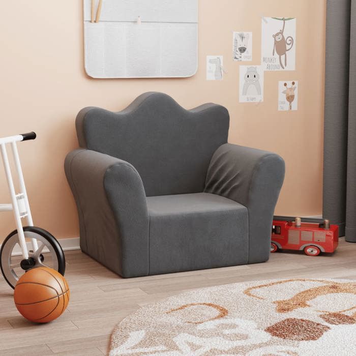 vidaXL Canapé pour Enfants Siège avec Accoudoirs Fauteuil avec Dossier pour Tout-Petits Meuble de Chambre Salon 357042