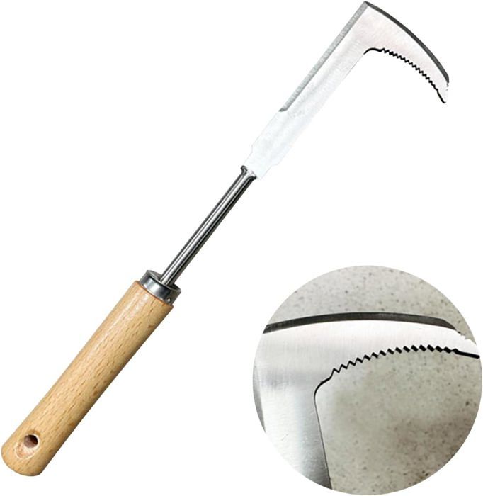 Extracteur Herbes Indésirables Désherbeur Manuel En Acier Inox - Outil Jardin Écologique Pour Mauvaises Herbes Gouge Désherbage Jardin