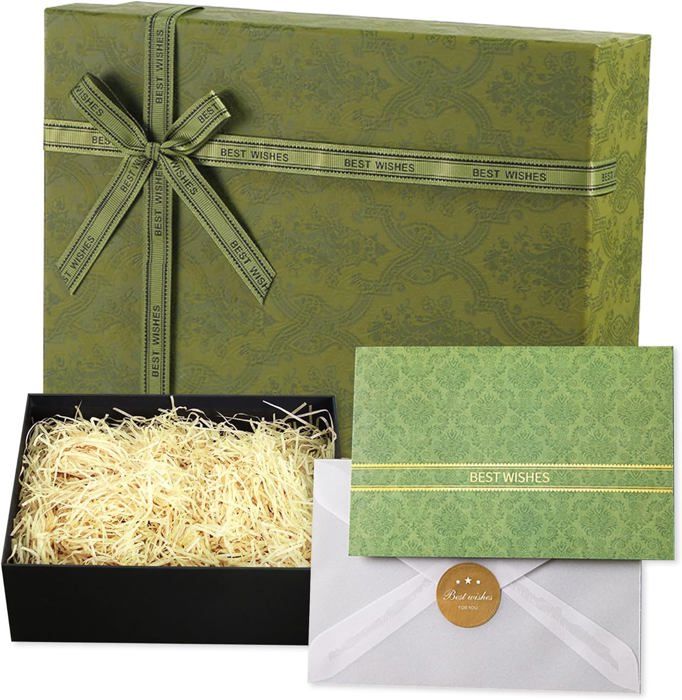 Lot De 8 Boîtes Cadeau Grises – Motif Fleurs Printanières – 22,5 X 22,5 X 8 Cm – Emballage élégant Avec EAN Individuel