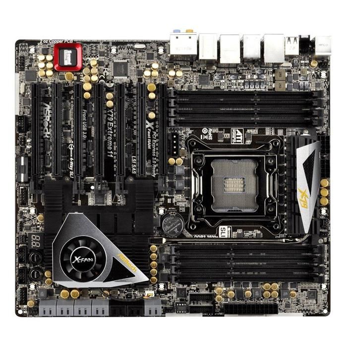 Carte mère ASRock X79 Extreme11 Intel X79 LGA 2011 8xDDR3 64GB E-ATX - Asrock