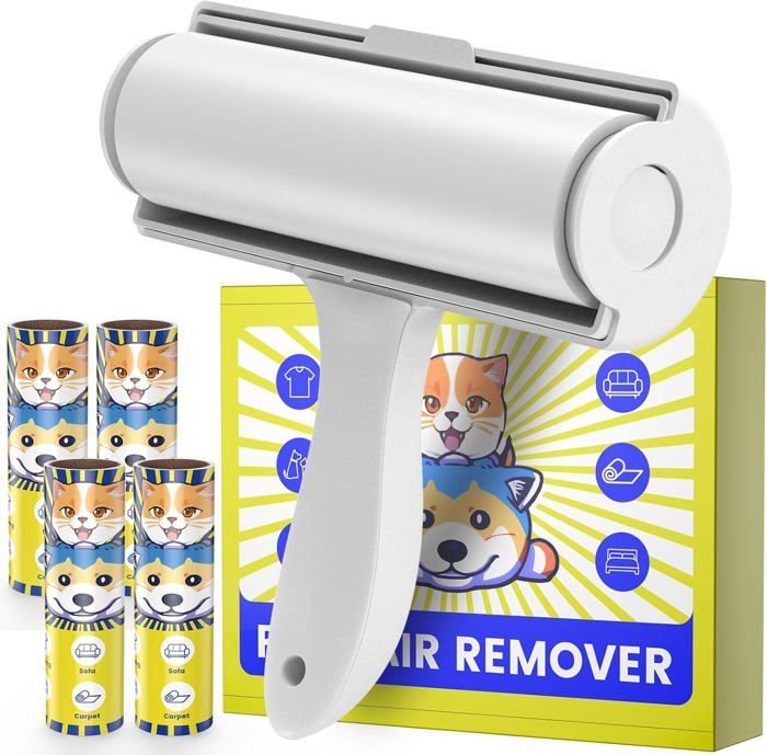 Rouleau Anti-Peluches C&H India – Extra Adhésif pour Poils d'Animaux, Vêtements & Canapés