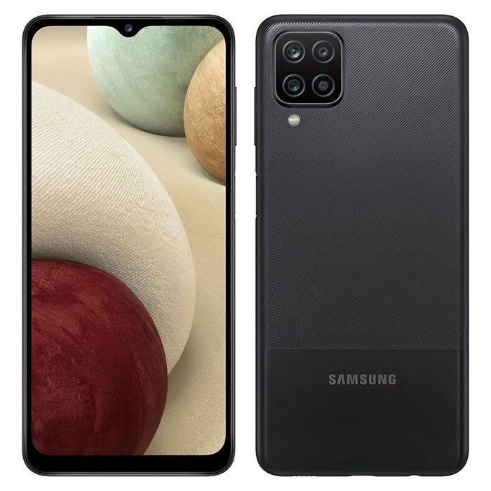 Smartphone - SAMSUNG - Galaxy A12 SM-A127F - 64 Go 4G Noir 4 Go Double SIM Android 11