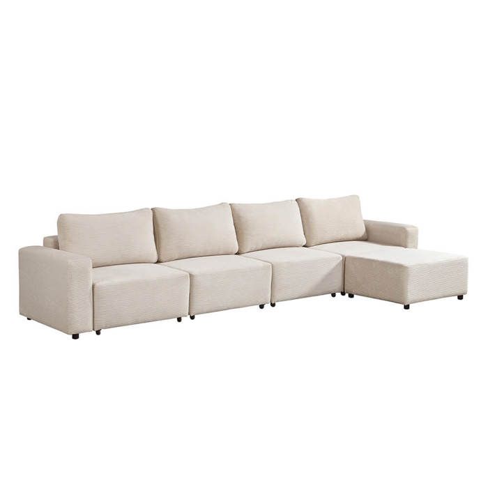 Canapé-lit modulable HOME DELUXE VINA - Beige 380x168 cm - Cdiscount Maison