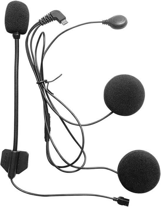 Casque Moto Intercom Avec PTT - Casque Antibruit Deux Haut-parleurs Pour Talkie-Walkie Kenwood