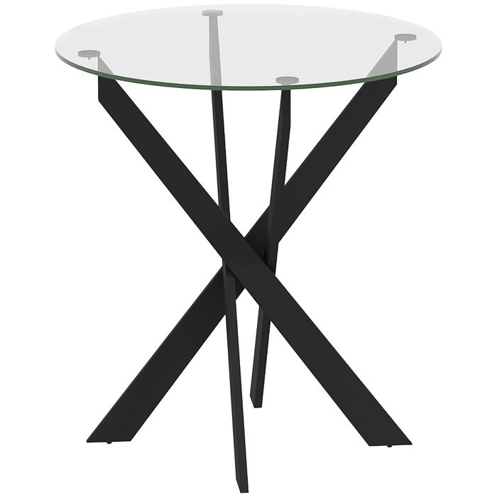 AS EASY Table ronde (80×80×75cm), table de cuisine, table basse ronde pour AS EASY Table ronde (80×80×75cm), table de cuisine, table basse ronde pour