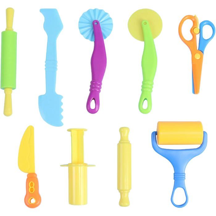 Pâte à modeler - Non collante - Ensemble avec outils de sculpture - Pour enfants et débutants - 3 ans et plus - Jeux - Jouets