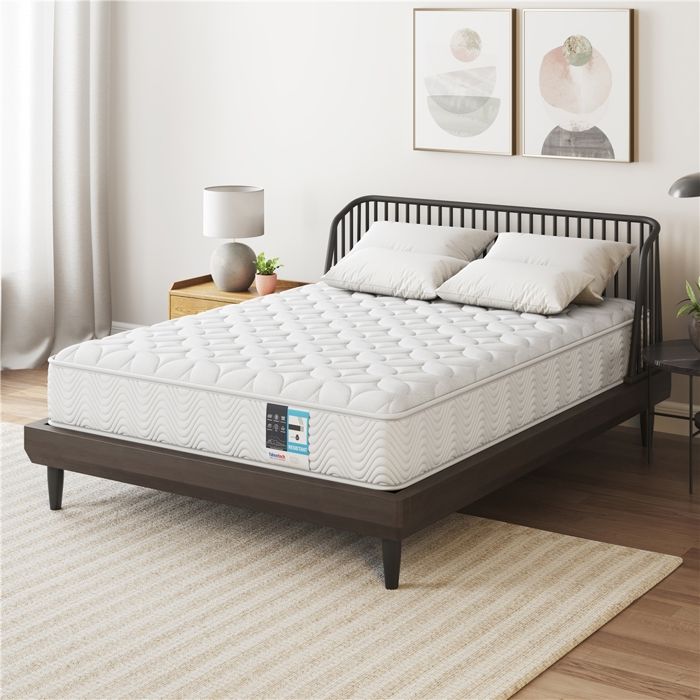 Matelas 140x200cm- Ressorts Ensachés et Mousse à Mémoire de Forme Fermeté Moyenne Idéale-Livraison Sous Vide-Blanc- YAHEETECH Matelas 140x200cm- Ressorts Ensachés et Mousse à Mémoire de Forme Fermeté Moyenne Idéale-Livraison Sous Vide-Blanc- YAHEETECH