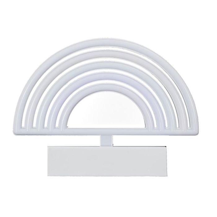 Lampe led effet neon décorative arc-en-ciel sur piles
